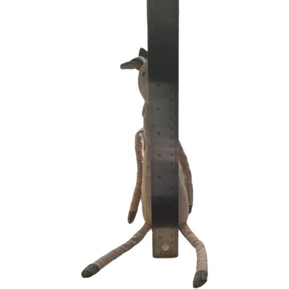 Jellycat of London Skandoodle Lanky Skinny Tan Plaid Spot Giraffe Plush 15" - Picture 3 of 6